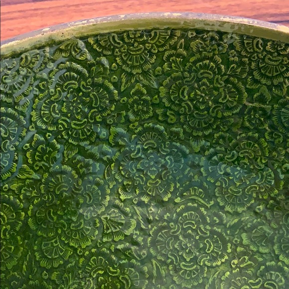 Target Accents Brass And Enamel 1 Decorative Green Bowl Poshmark
